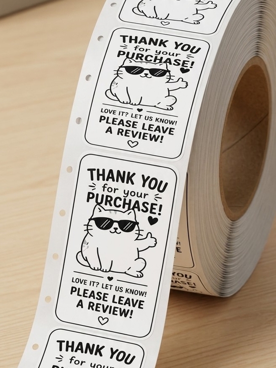 Other - Thank You Cool Cat Stickers - 100 Ct